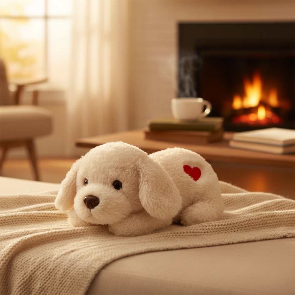 Heartbeat Dog Toy - Cozy and comforting plush companion for anxious dogs